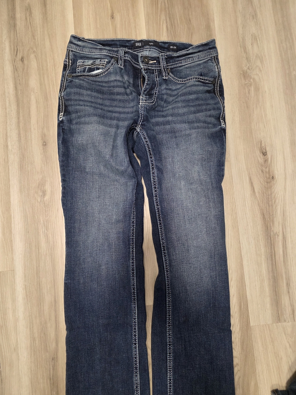 BKE Men's Indigo Straight Leg Jeans